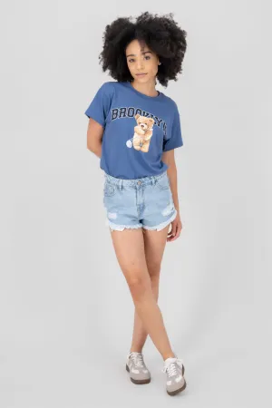 Short flequillos con destrucción
