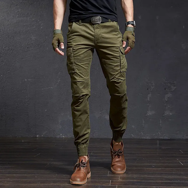 Slim Fit Camouflage Cargo Pants - High-Quality Tactical Streetwear Joggers for Men