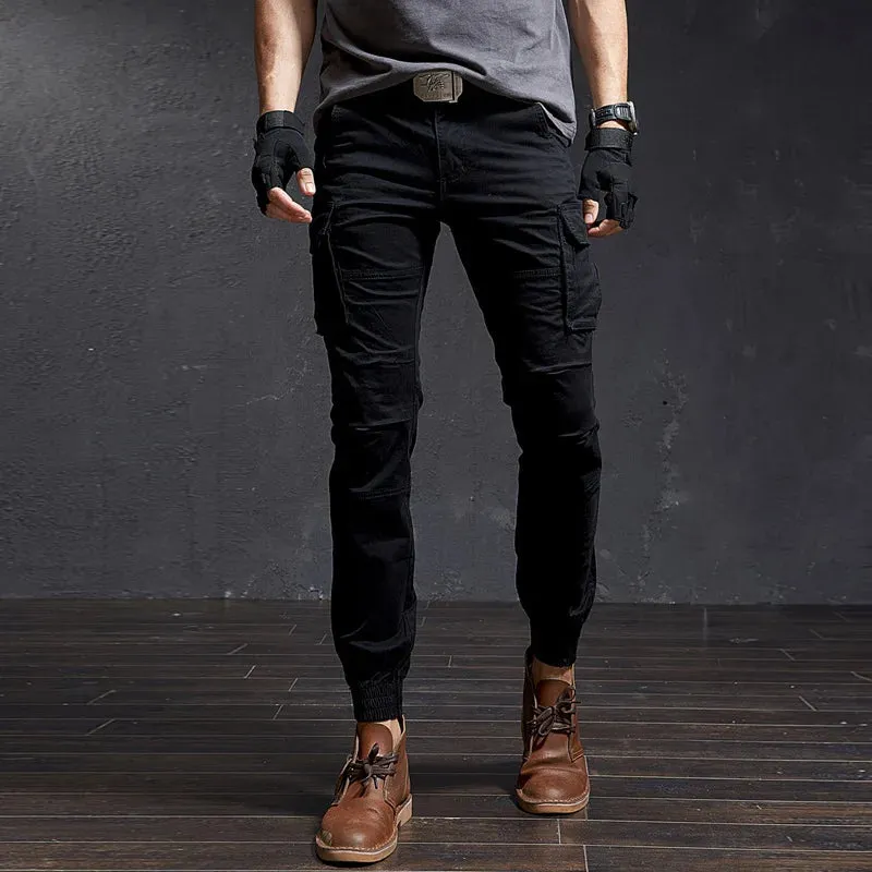 Slim Fit Camouflage Cargo Pants - High-Quality Tactical Streetwear Joggers for Men