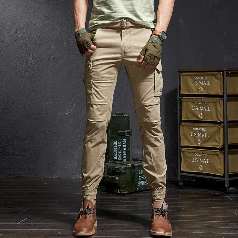 Slim Fit Camouflage Cargo Pants - High-Quality Tactical Streetwear Joggers for Men