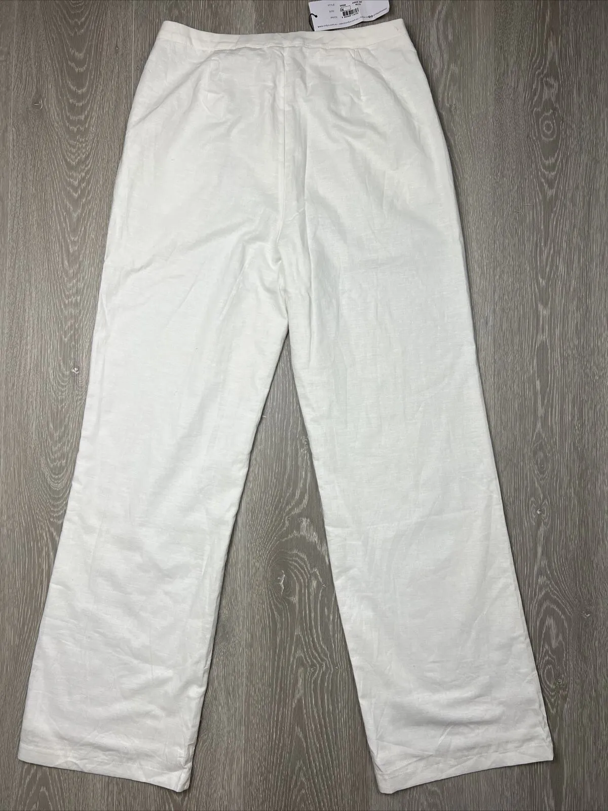SNDYS Womens White Linen Blend Pants Size M (New)