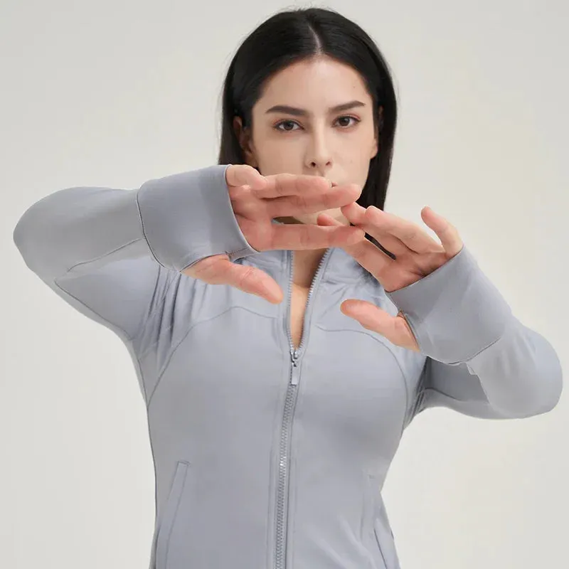 SOISOU Sexy Gym Woman Clothing Sport Yoga Set Leggings Bra Coat Women's Tracksuit Sportswear High Quality Tight Elastic