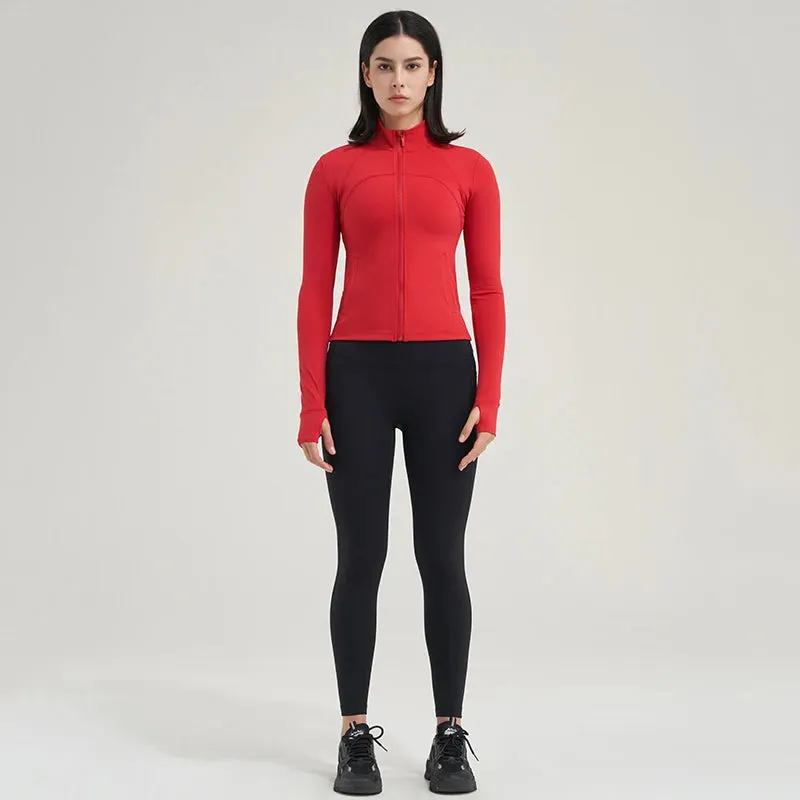 SOISOU Sexy Gym Woman Clothing Sport Yoga Set Leggings Bra Coat Women's Tracksuit Sportswear High Quality Tight Elastic