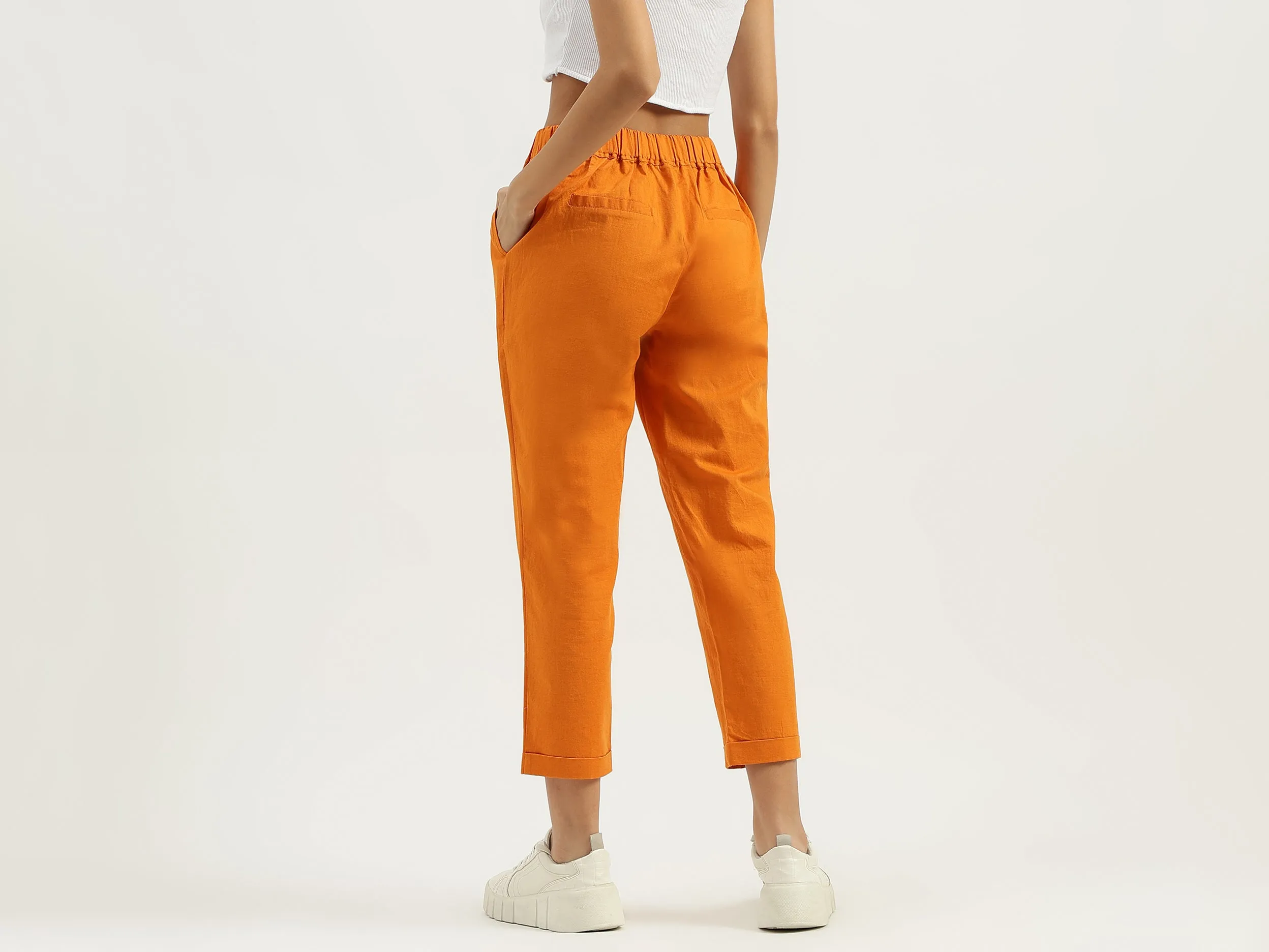 Solid Straight Fit Track Pants