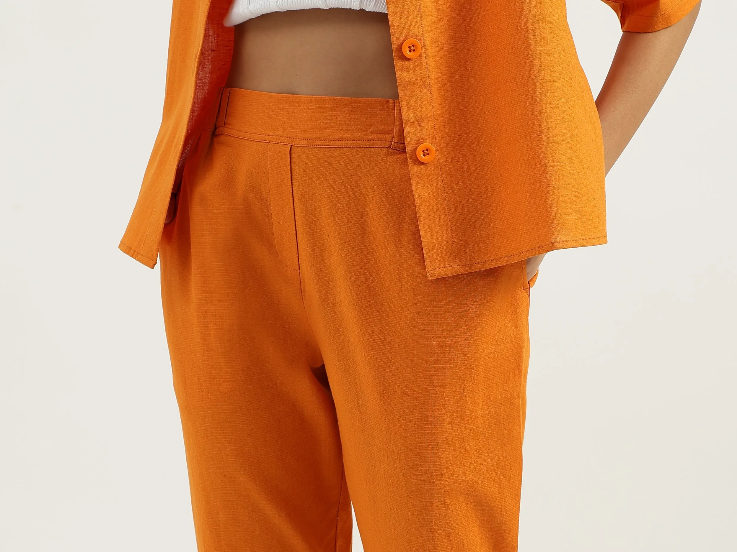 Solid Straight Fit Track Pants