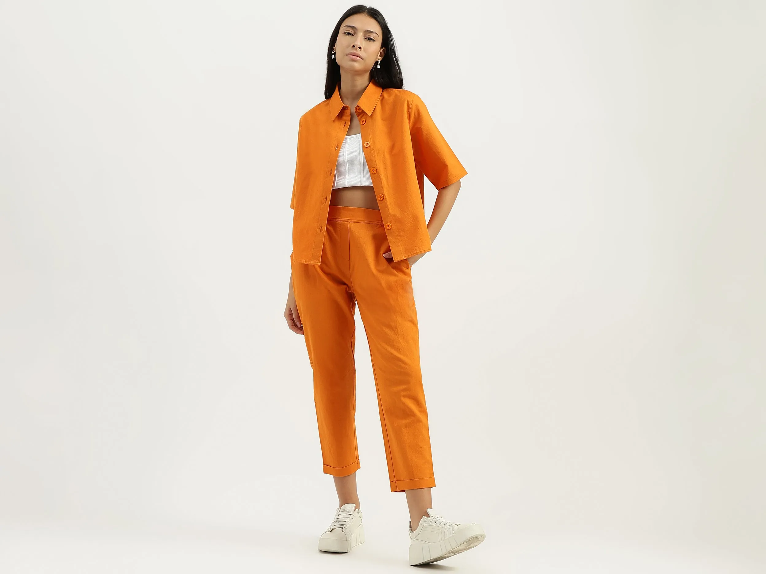 Solid Straight Fit Track Pants