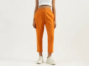 Solid Straight Fit Track Pants