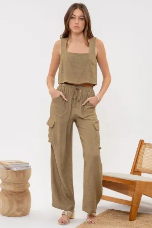 Straight Leg Cargo Pants