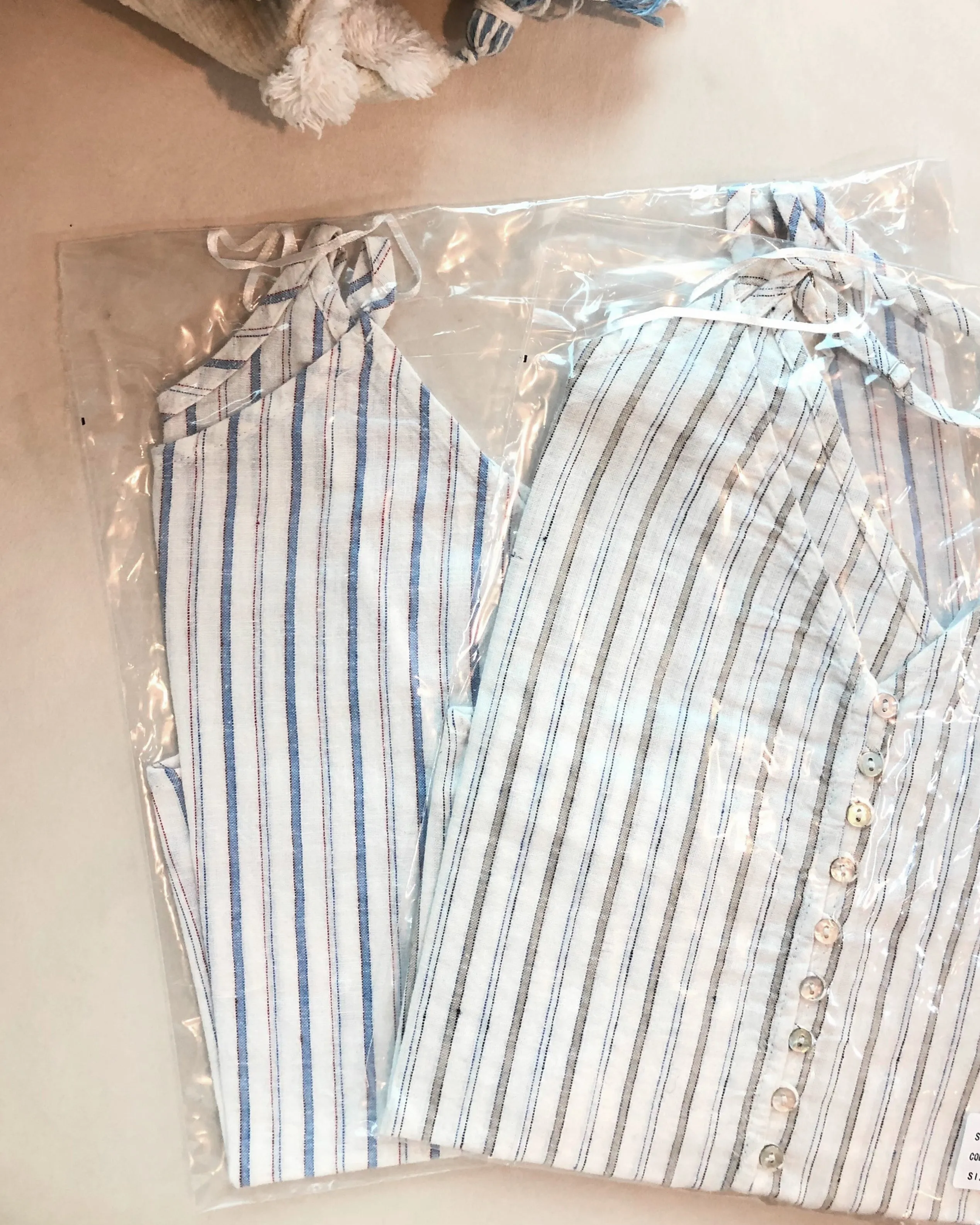 Striped Button Front Tank