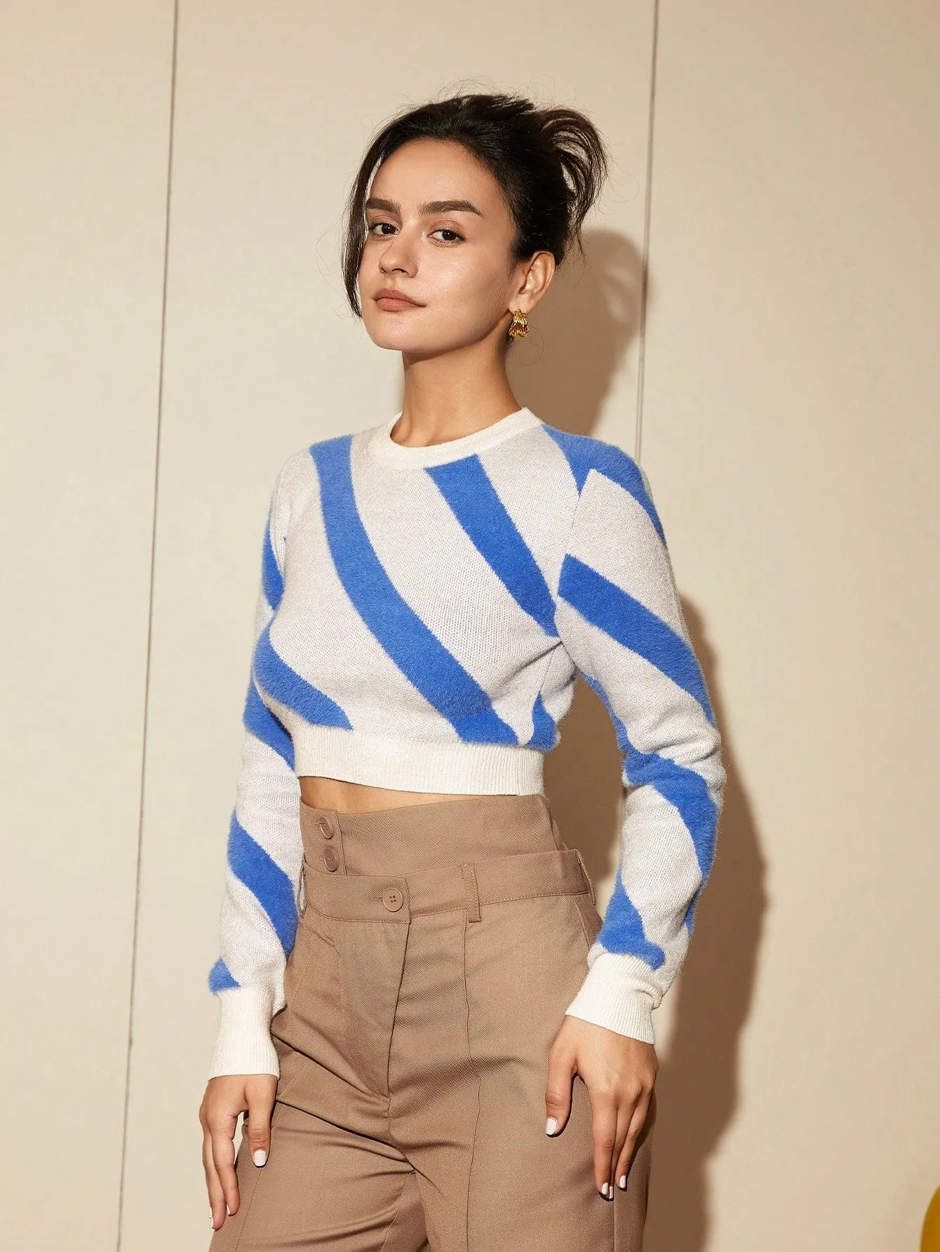 Striped Crop T-Shirt