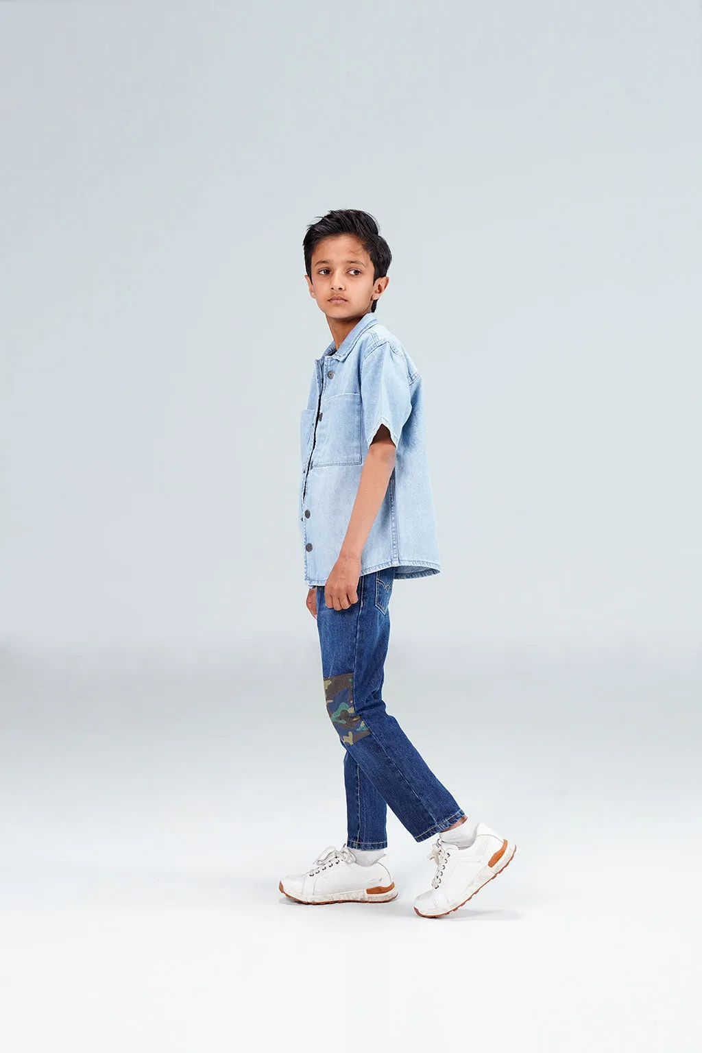 Striped Denim Shirt