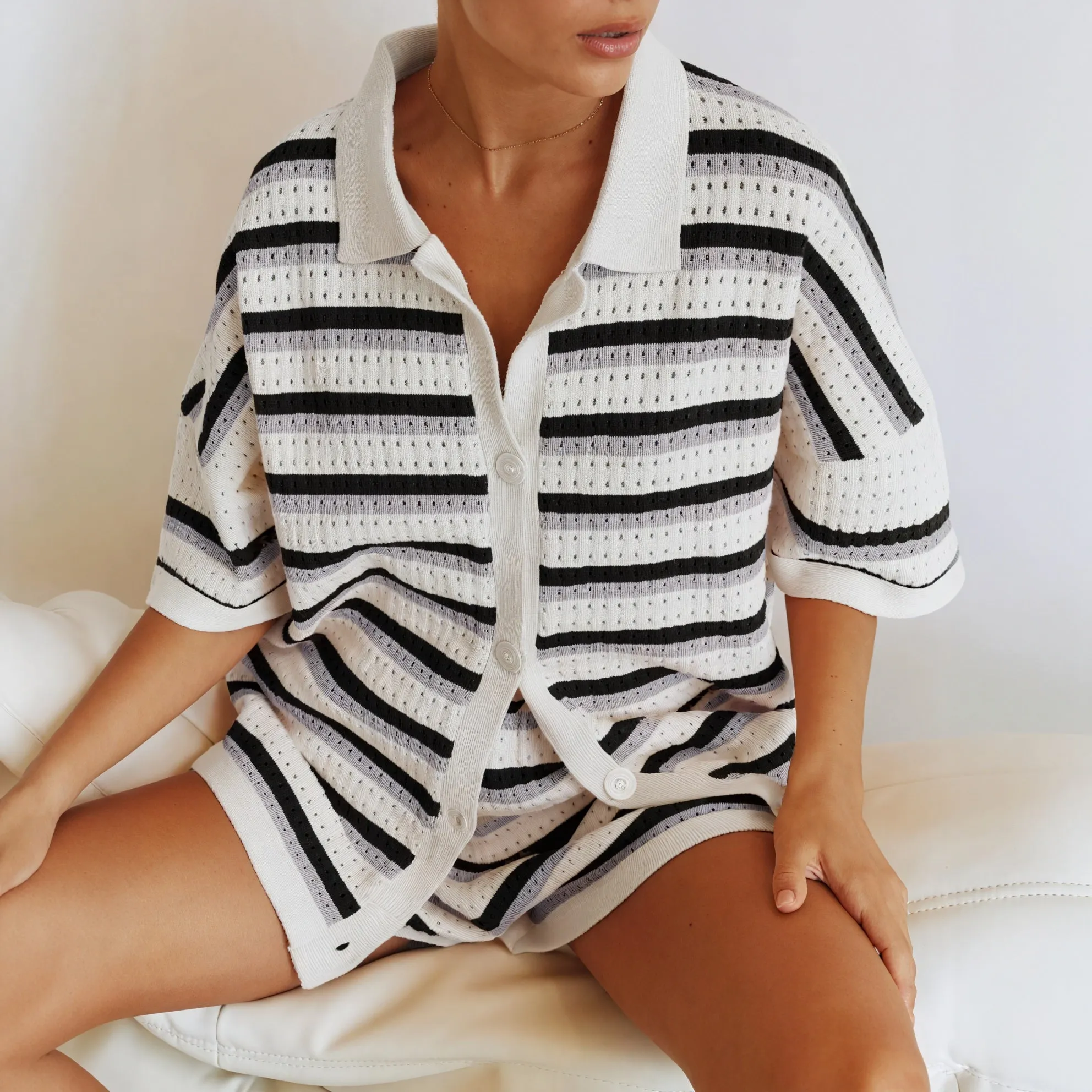 Striped Knit Set: Effortless Style & Comfort