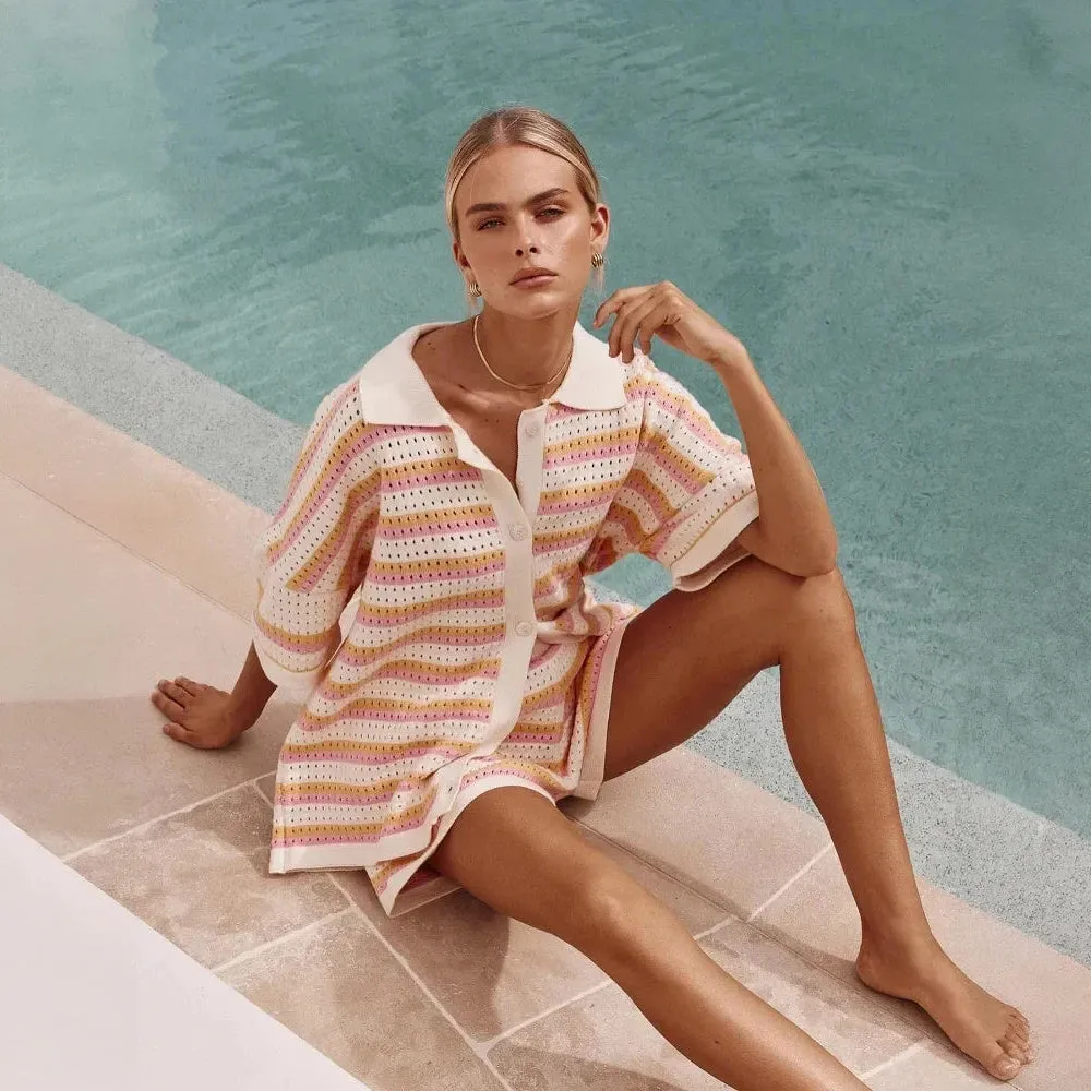 Striped Knit Set: Effortless Style & Comfort