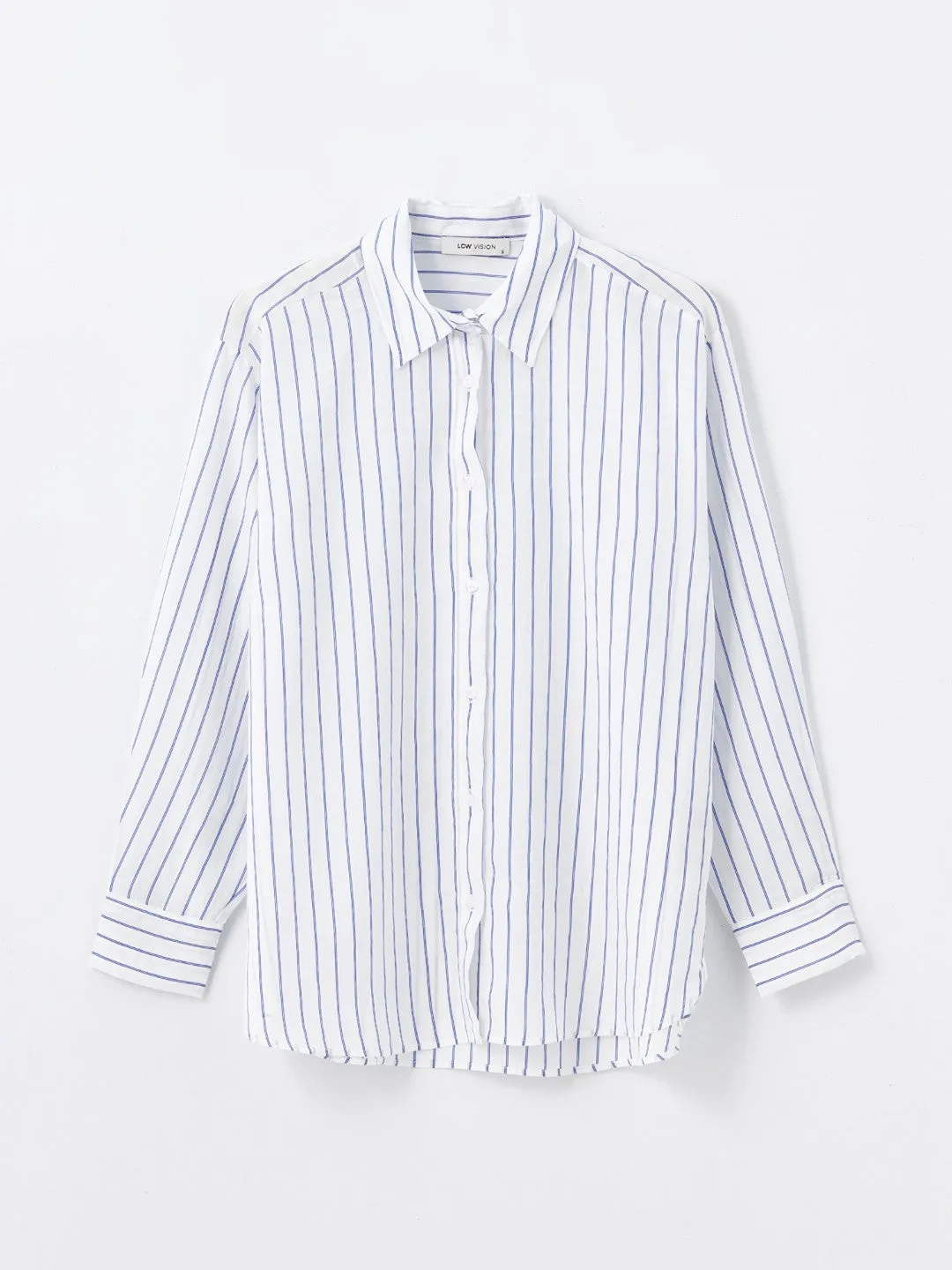 Striped Long Sleeve Oversize Women's Shirt