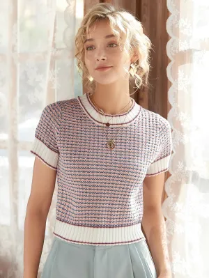 Striped Pattern Knit Top