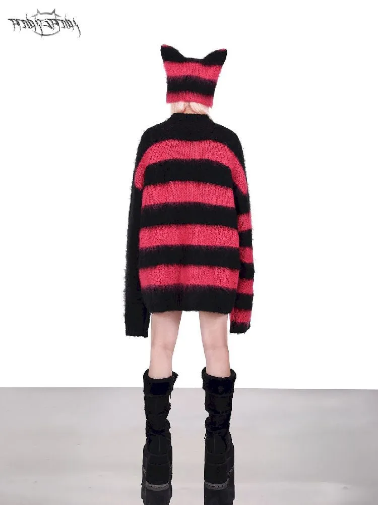 Striped Rock Punk Loose Genderless Y2K Jacket