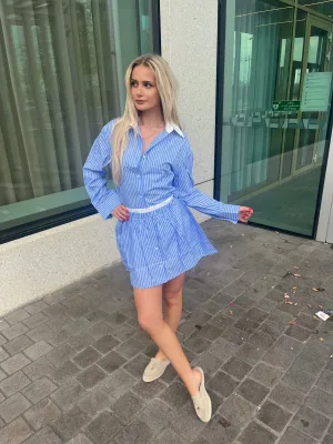 Striped set blue