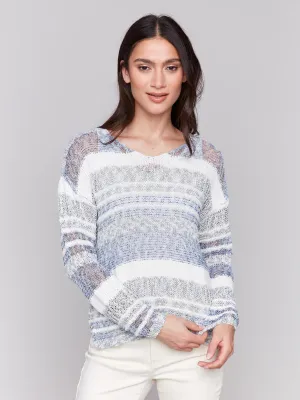 Striped Sweater - Denim