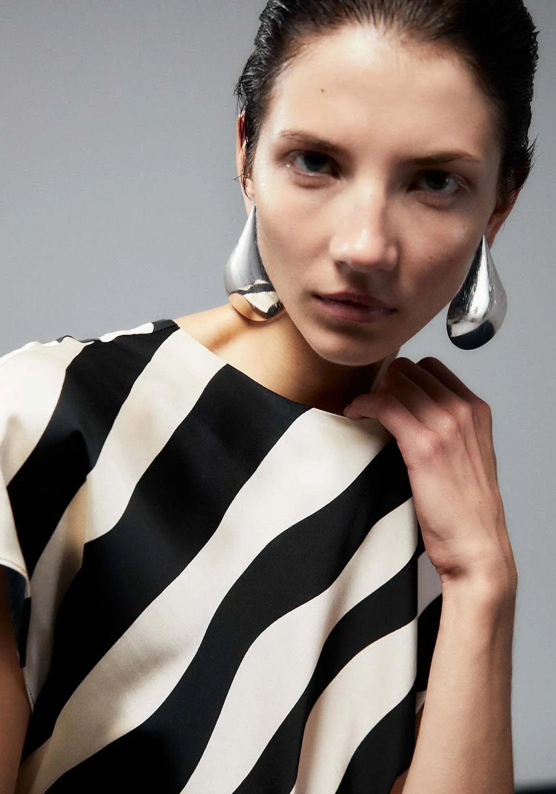 Striped Top - Black