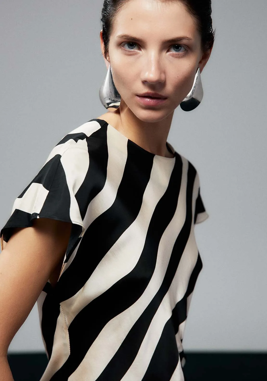 Striped Top - Black