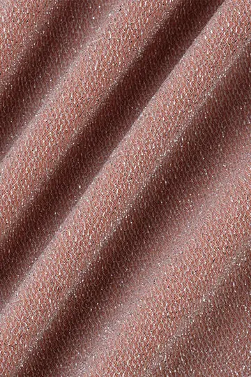 Stunncal A-line Neck Sequin Slit Wrap Dress