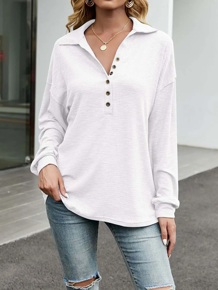 Stunncal Button Down Casual Top