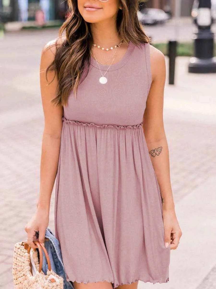 Stunncal High Waist Knit Vest Dress