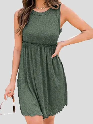 Stunncal High Waist Knit Vest Dress