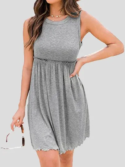 Stunncal High Waist Knit Vest Dress