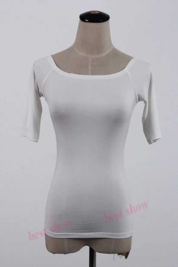 Summer Fashion Sexy Off The Shoulder Tops For Women Casual Short Sleeve Cotton T-shirts Black White Red Gray Blue Color
