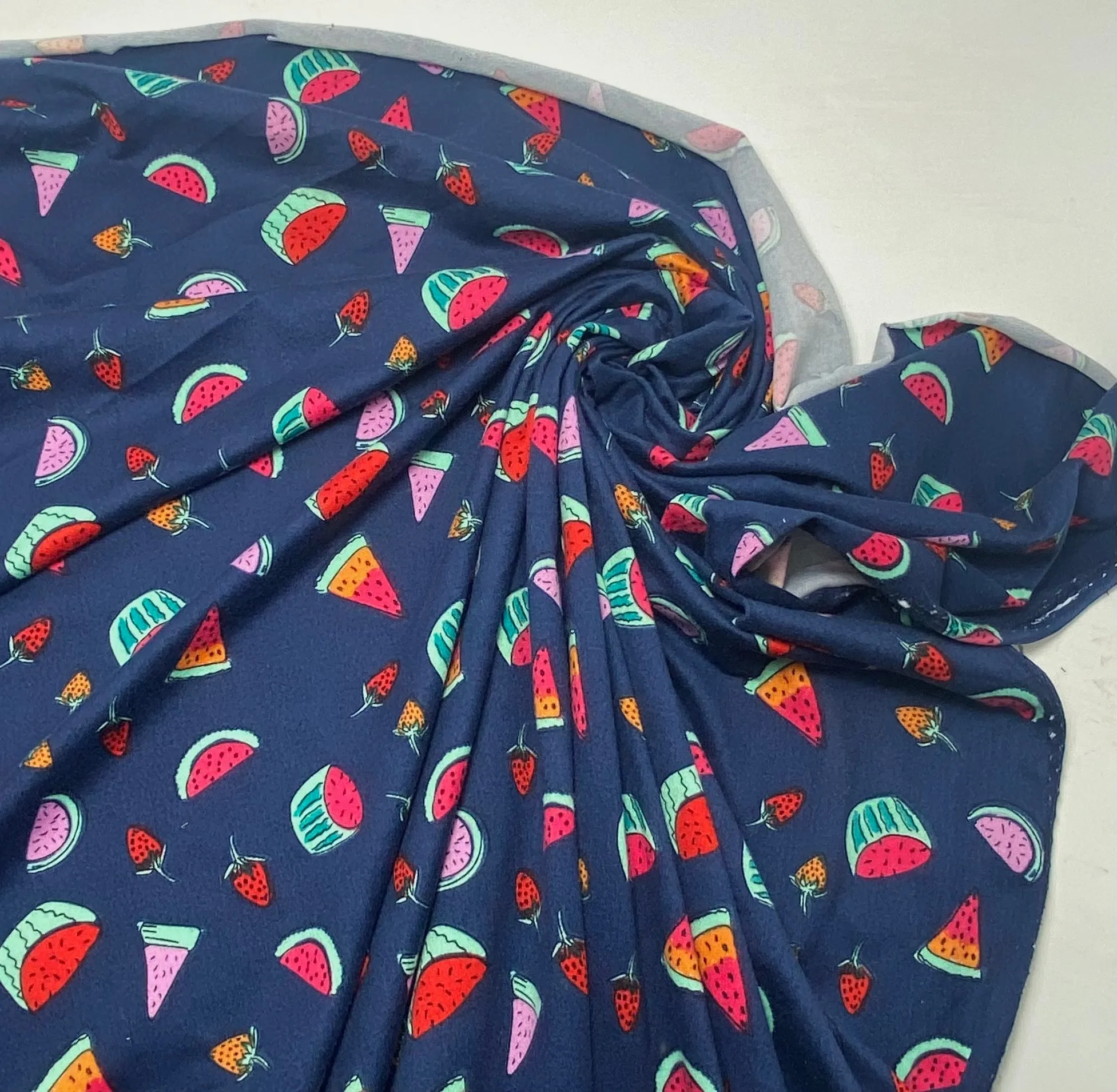 Summer Fruit Navy Brushed DTY