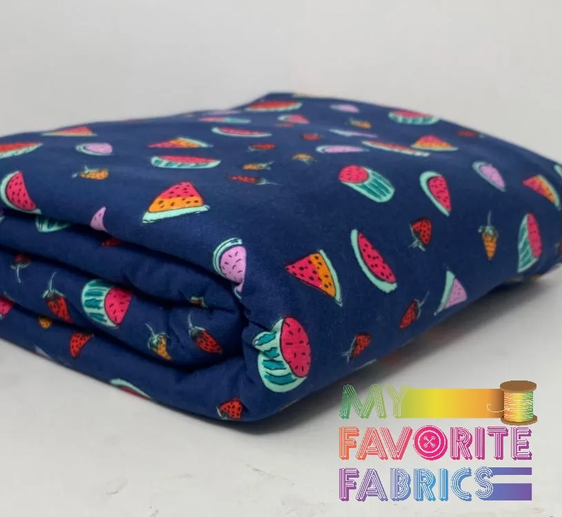 Summer Fruit Navy Brushed DTY