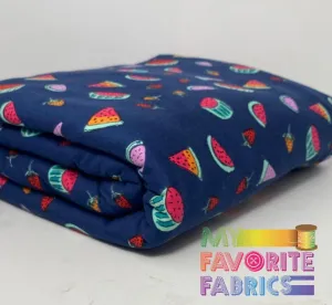 Summer Fruit Navy Brushed DTY