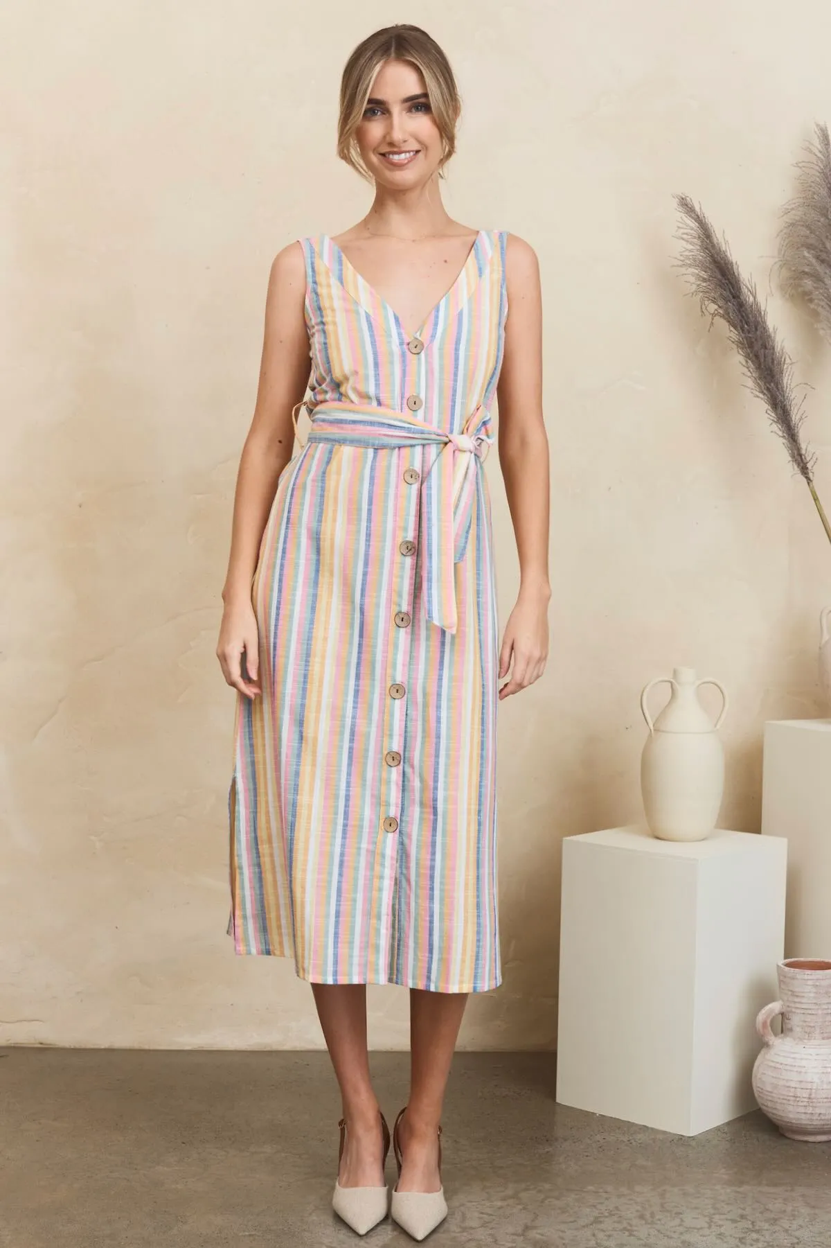 Sunday Dress - Summer Stripe