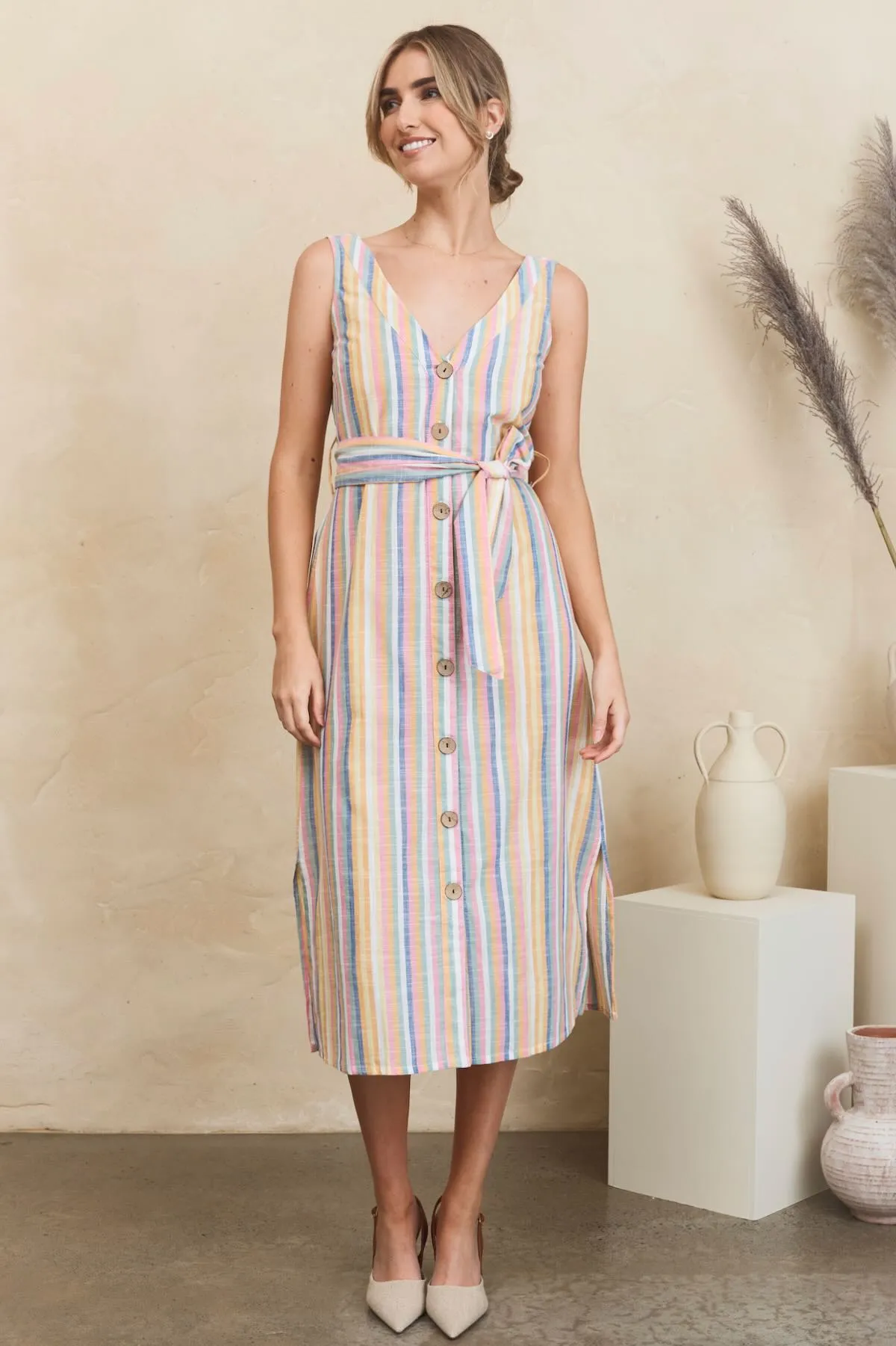 Sunday Dress - Summer Stripe