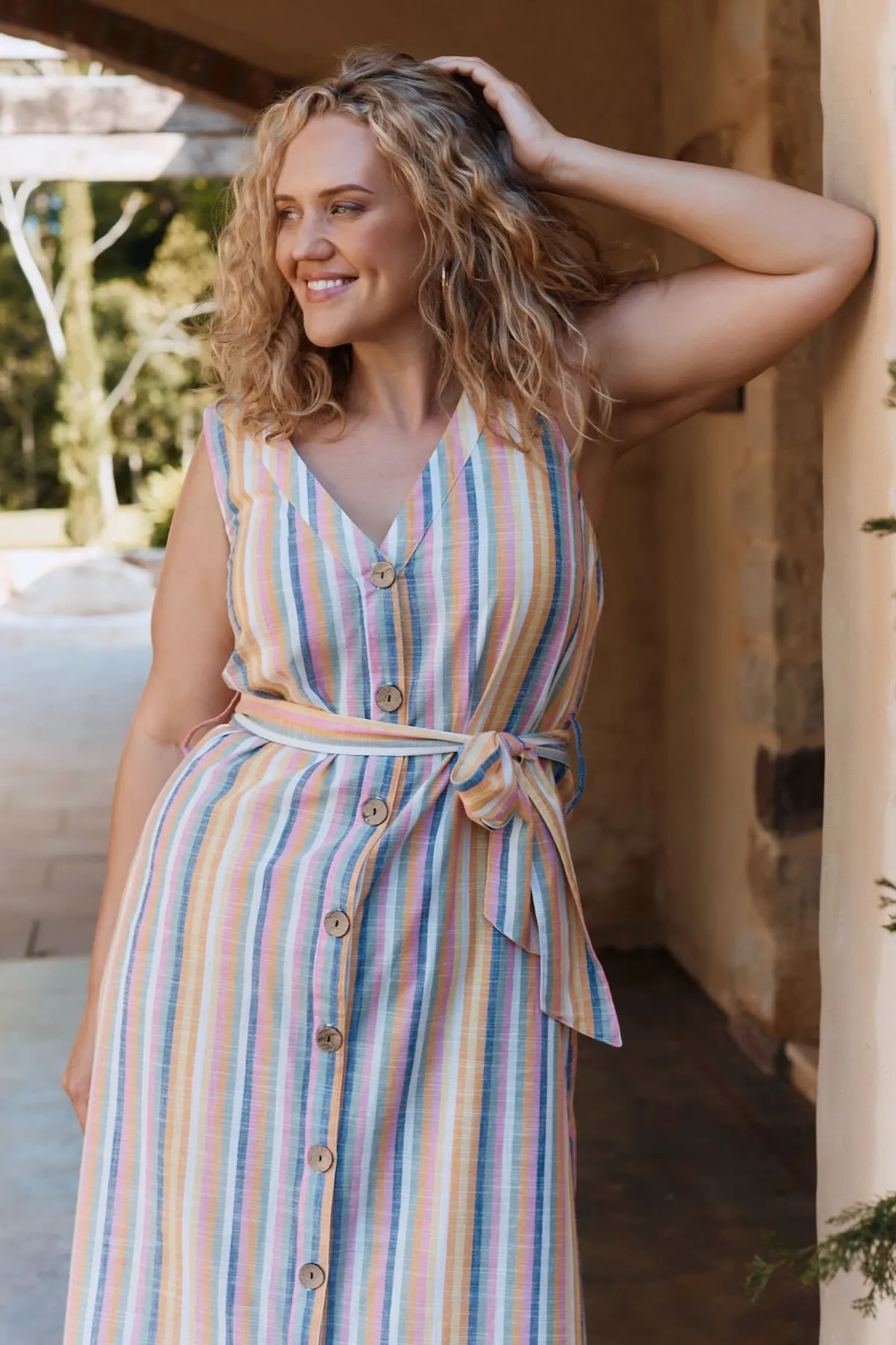Sunday Dress - Summer Stripe