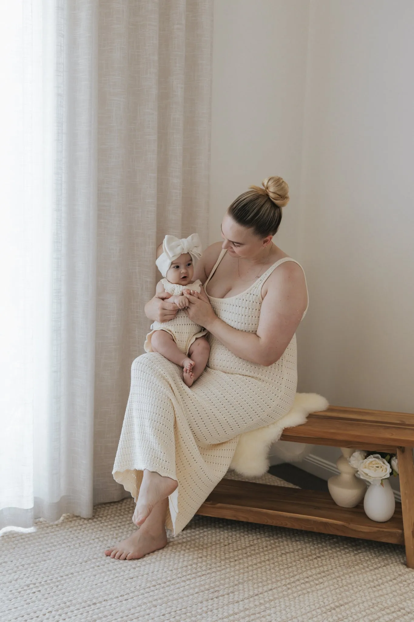 Sunday Frill Romper | Ivory