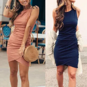 Sundress Sleeveless Mini Bodycon Dress
