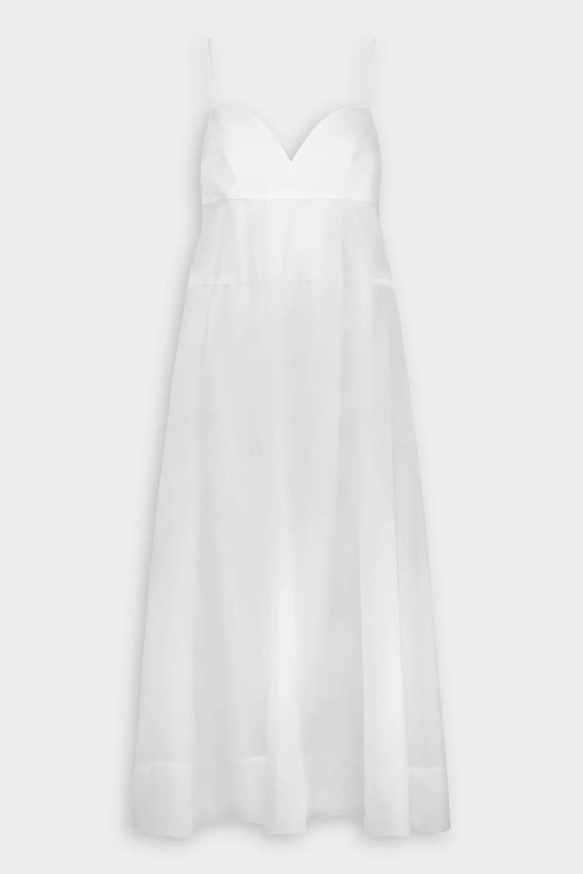 Sweet Heart Midi Dress in White