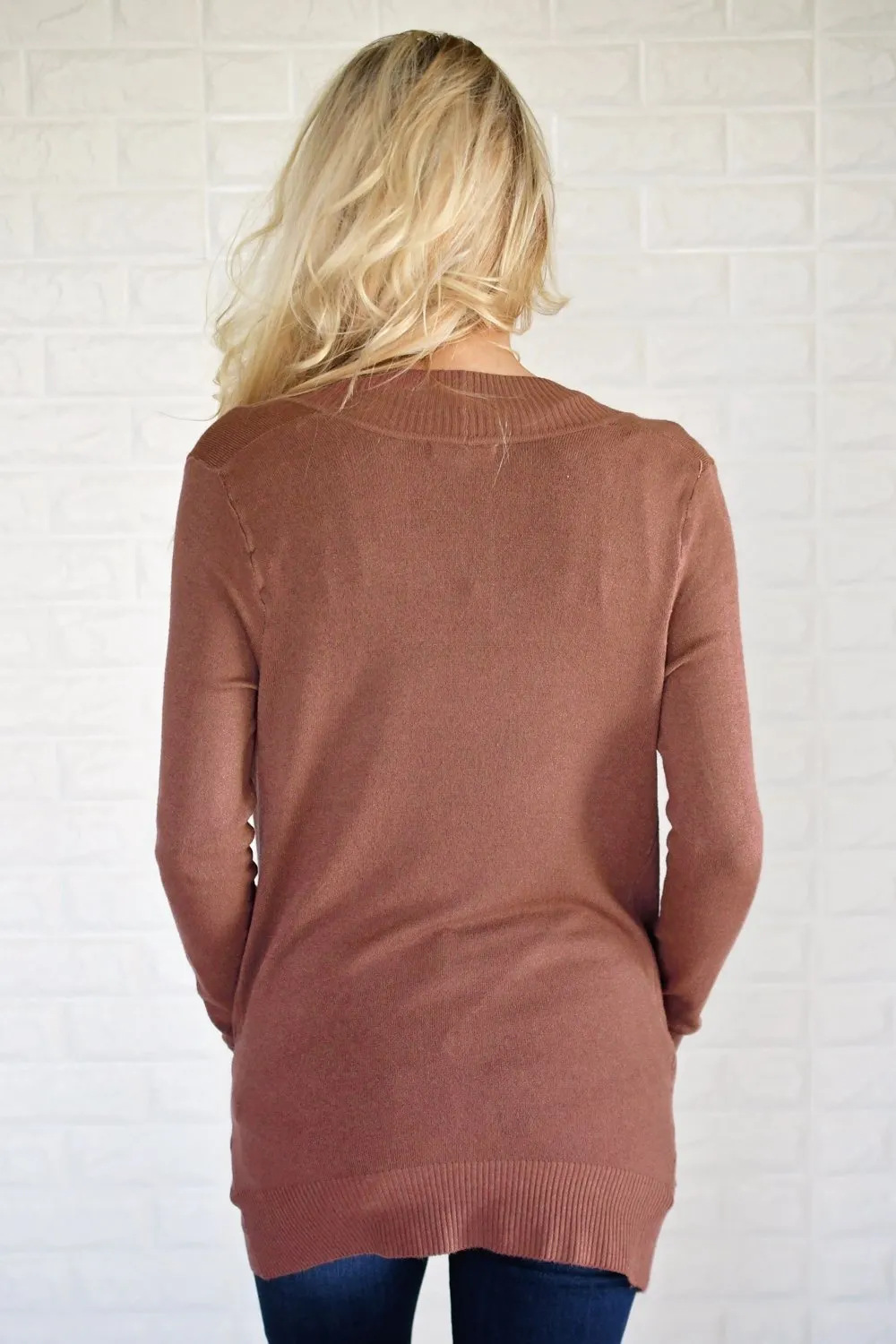 The Fundamental Cardigan ~ Burnt Sienna