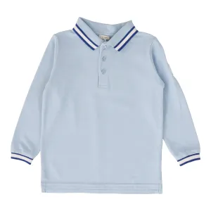 Thick White Stripe Polo LS