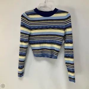 Top Long Sleeve By Cmb In Striped Pattern, Size: M