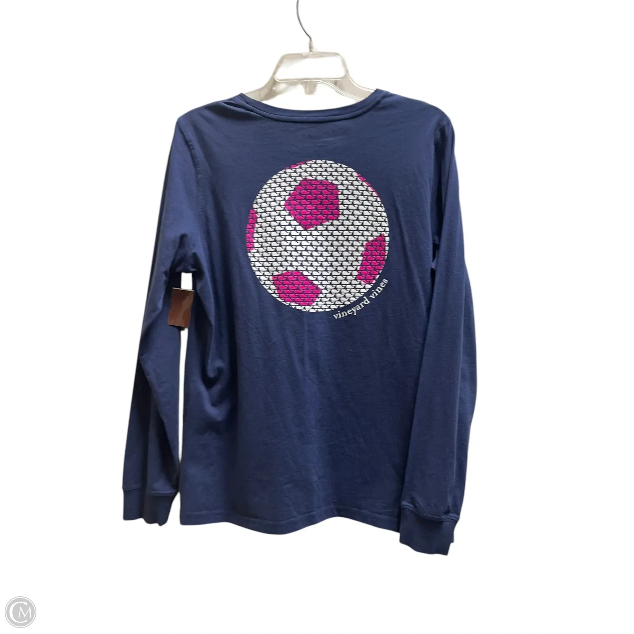 Top Short Sleeve By Vineyard Vines In Navy, Size: M