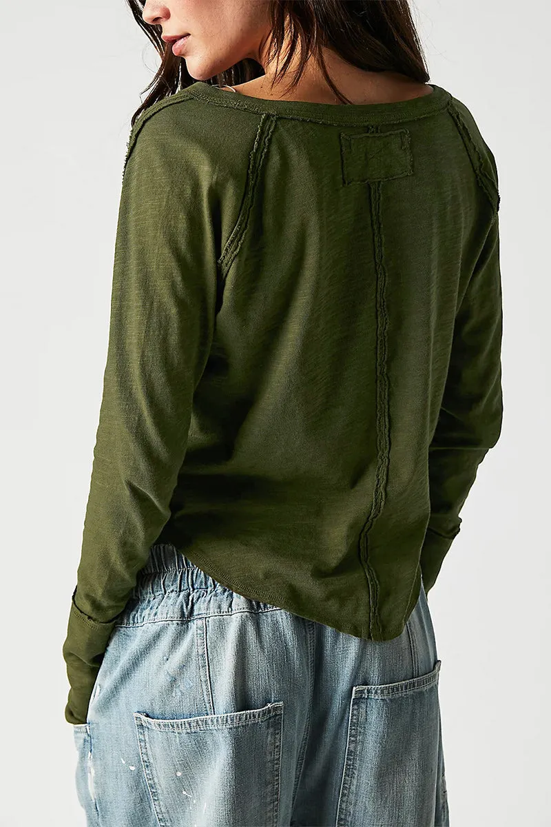 TR3342 V neck Casual Shirt Top Outerwear