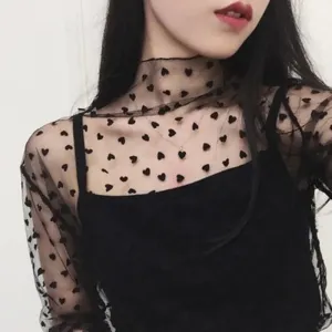 Transparent Undershirt Femininas Clubwear