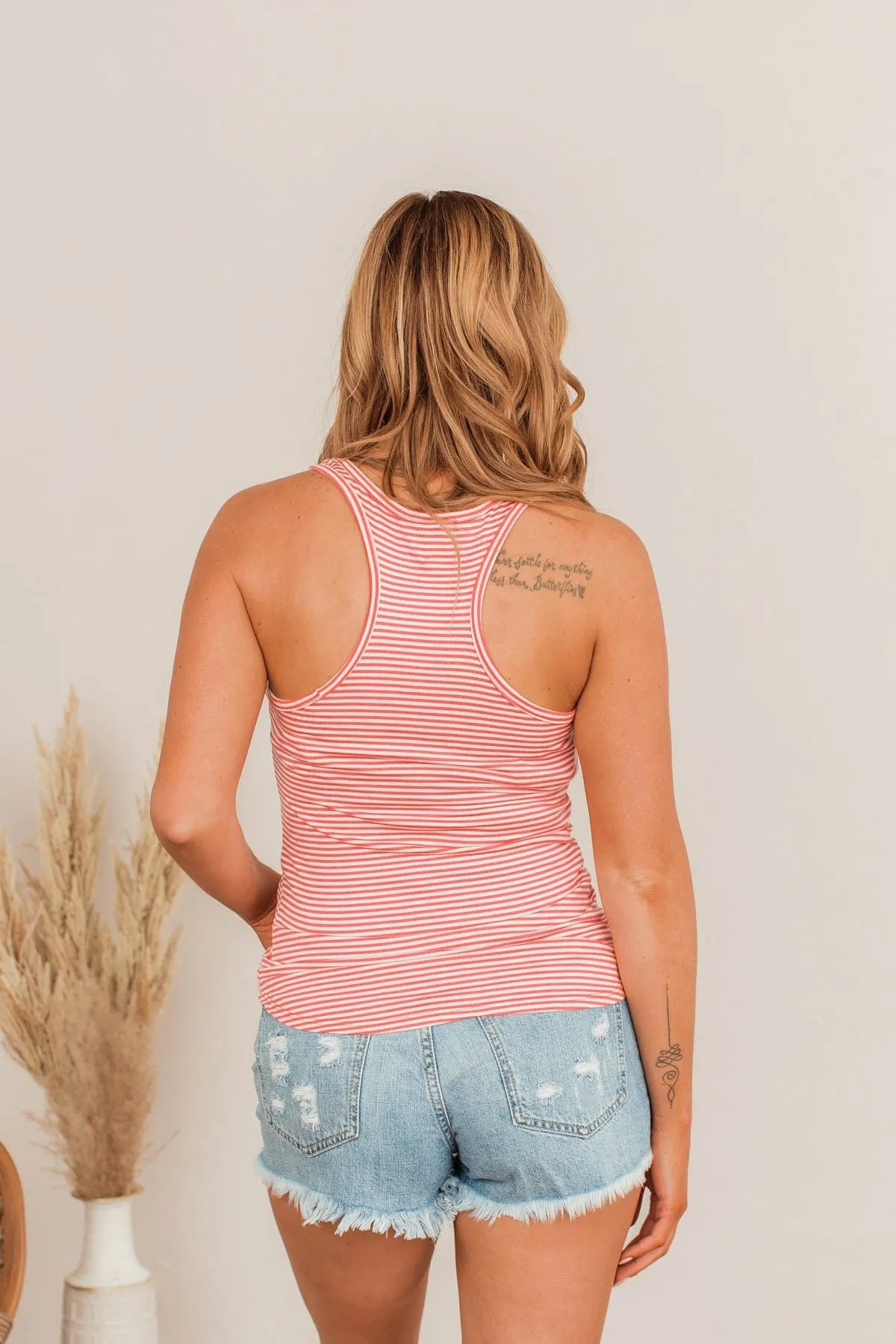 Tried And True Striped Tank- Red