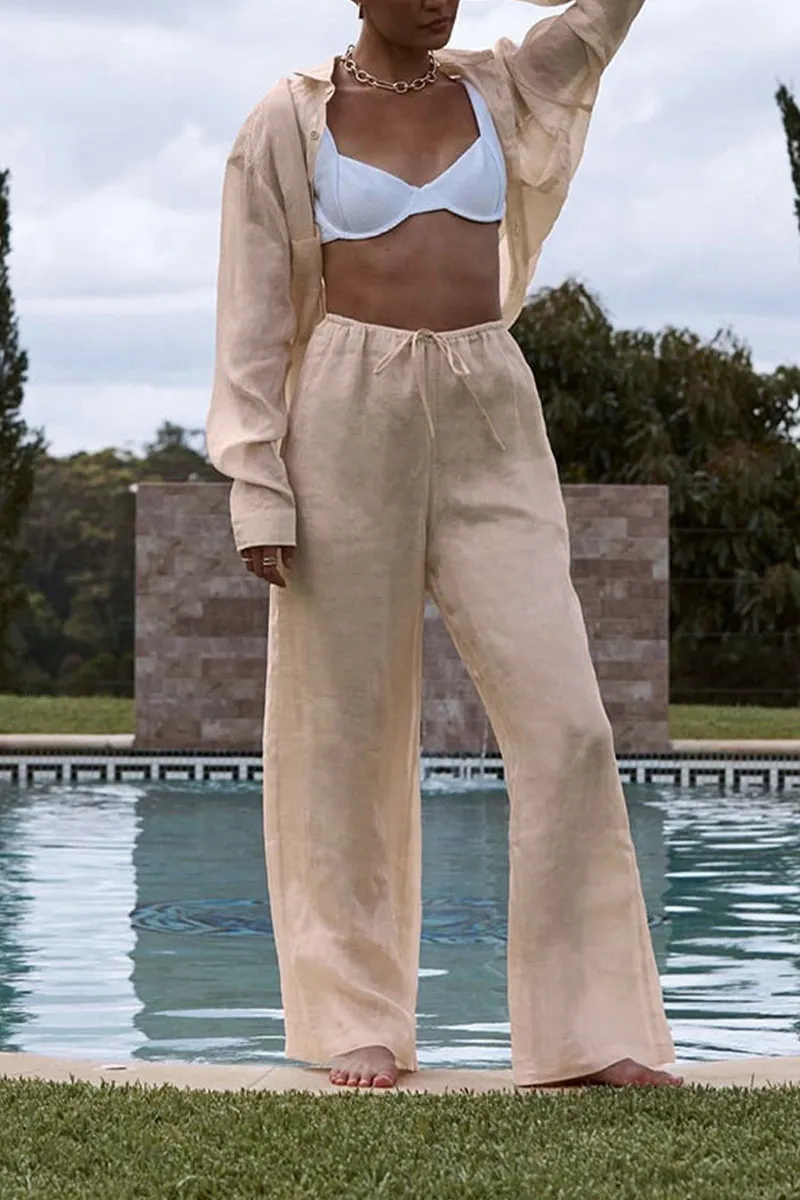 UK0534 Cotton Shirt and Pants Set