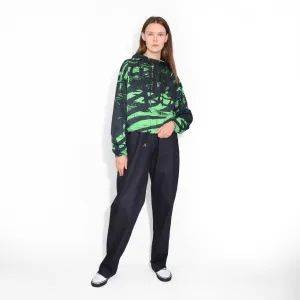 Urban Women’s Green Black Cropped Windbreaker