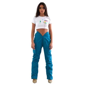 V Cut Cargo Slush Indigo