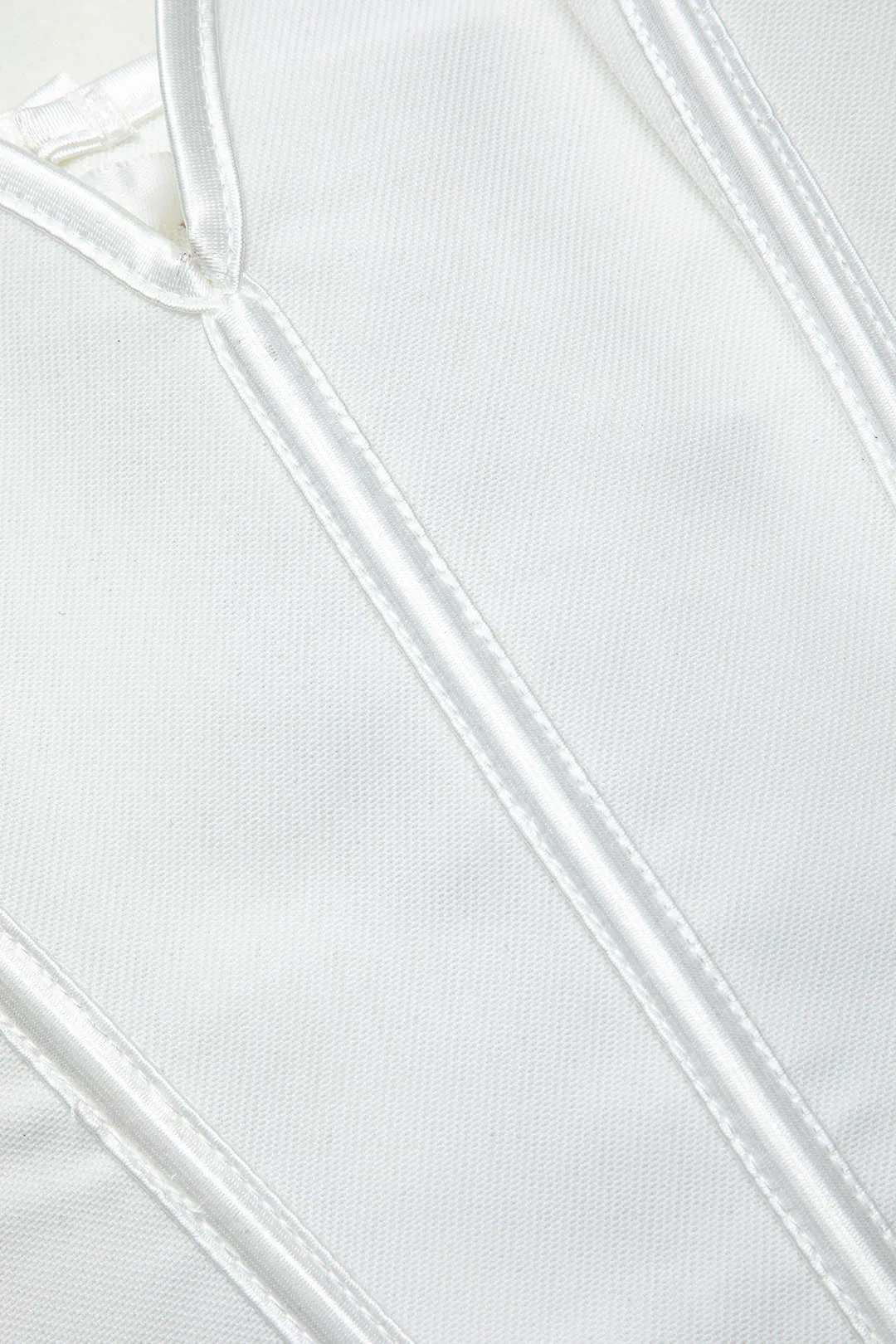 Vintage V Hem Tie Back Corset Top